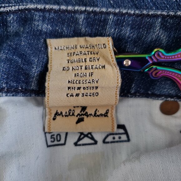 7 for All Mankind Crop "A" Pocket Jeans SZ 25 - Picture 7 of 8